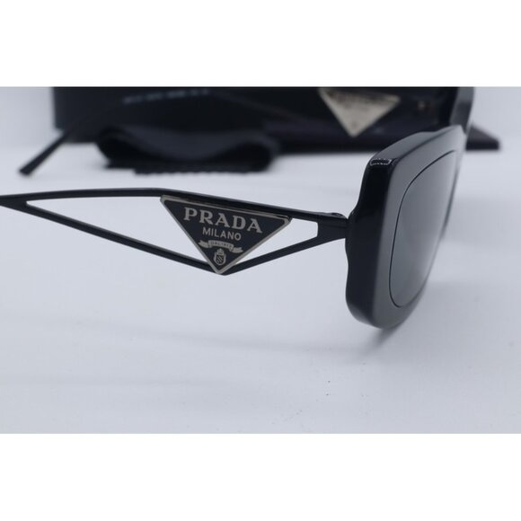 Prada SPR 14Y 1AB-5S0 Cat Eye Black Sunglasses Gray Lenses 55mm main image 6